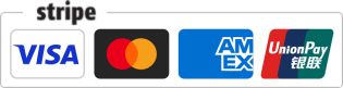 Stripe, Visa, Mastercard, American Express, UnionPay